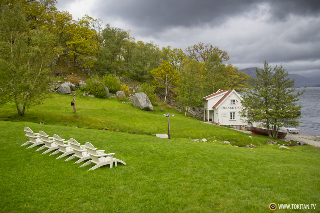 Bakernes Paradis está ubicado en un enclave idílico de los fiordos noruegos.